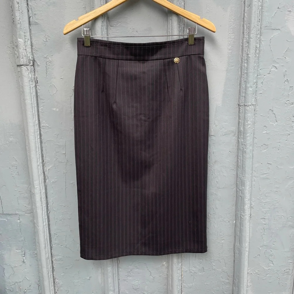 Roberto Cavalli Pin stripe Pencil  Skirt, size IT44 (US6/8)